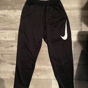 Nike Black Sweatpants with White Logo